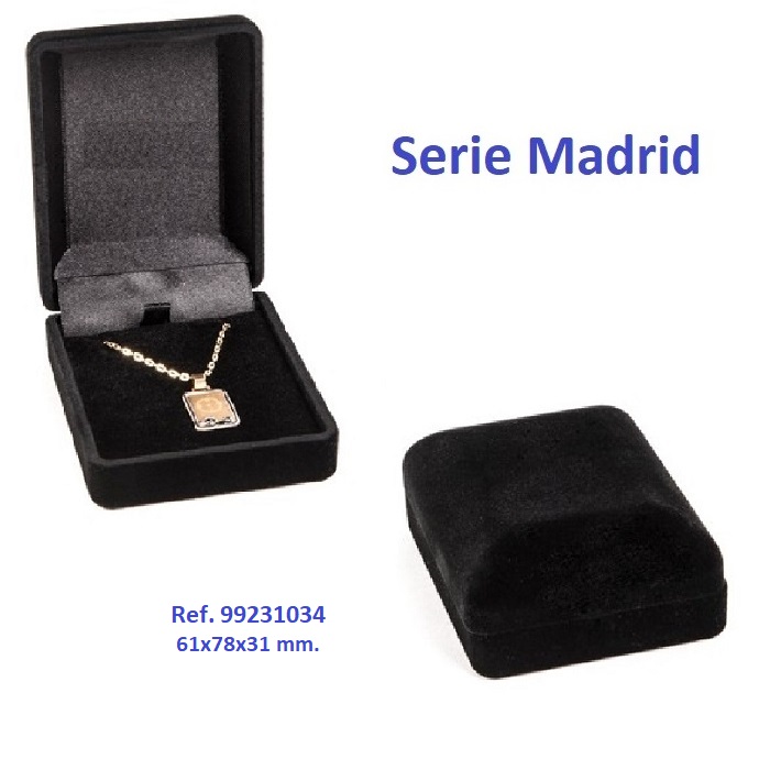 Estuche Madrid medalla/cadena 61x78x31 mm.